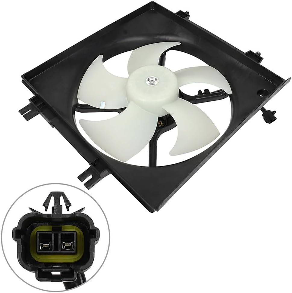 A/C Condenser Cooling Fan Assembly Compatible with 2009-2013 Subaru Forester & 2008-2011 Impreza