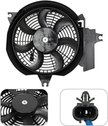 Radiator Cooling Fan Assembly Compatible with Hyundai Santa Fe 2001-2006 – Replaces 674-59593, 321-55010-200, HY3113109, 9773026200, 9773026150, 9778626200, 9773726000, 9773526101, 610610