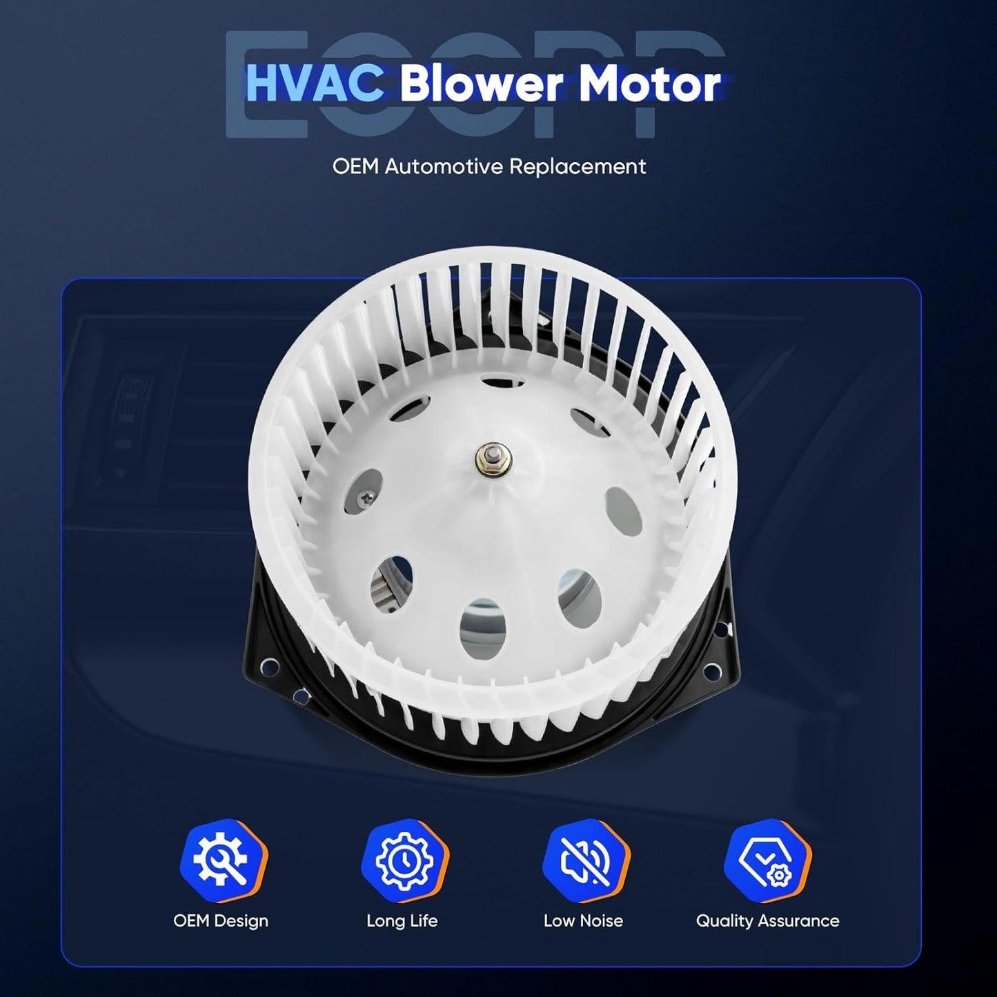 700193 HVAC Blower Motor Compatible with 2007-2019 Nissan Altima, Murano, 350Z, 370Z, Quest & Infiniti G25, G35, G37, M35, M45, EX35, EX37, FX35, FX45, Q45, Q50, Q60 – AC Blower Motor Replacement PM9316, 27225AM611