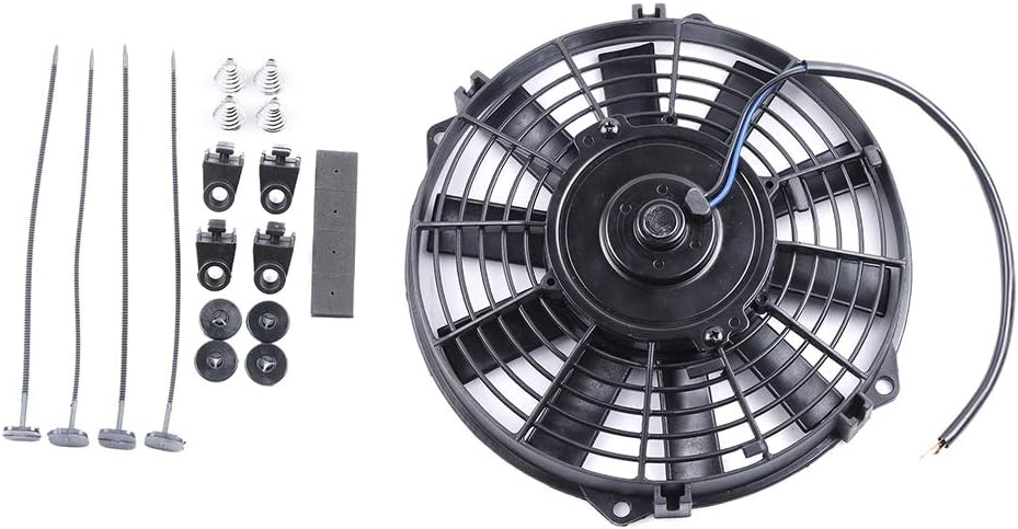 Universal A/C Condenser Compatible with Kia Amanti (2004-2006), Borrego (2009-2011), Cadenza (2014-2018) – Cooling Fan Assembly