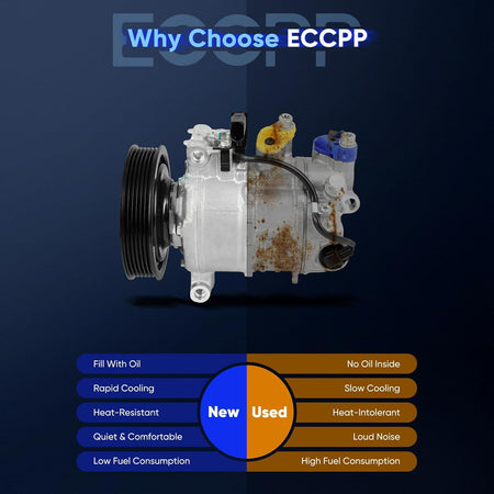 2013-2017 Audi Q5 3.0L AC Compressor with Clutch – Fast Cooling - KUDUPARTS