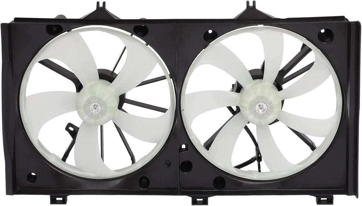 Dual Radiator Cooling Fan Assembly Compatible with 2007-2011 Toyota Camry - KUDUPARTS