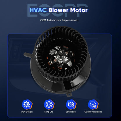 HVAC Blower Motor Compatible with 2006-2013 Audi A3, 2009-2012 VW CC, 2007-2014 Eos, 2006-2018 Jetta, 2006-2010 Passat, 2006-2009 Rabbit, 2009-2016 Tiguan