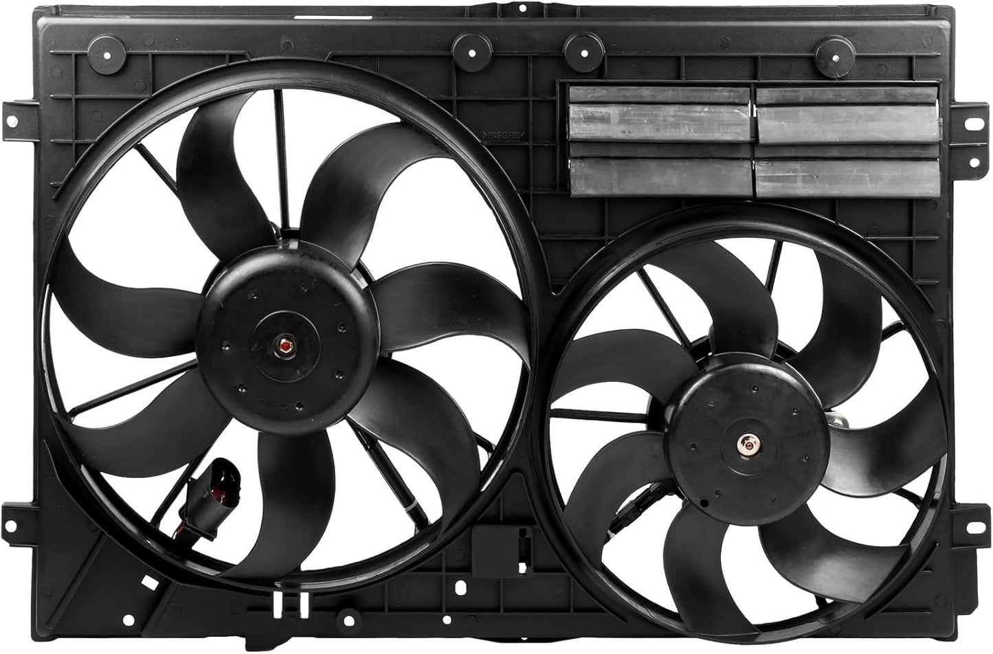 Radiator Cooling Fan Assembly Compatible with 2006-2013 Audi A3/Quattro, 2008-2009 TT, 2008-2015 Quattro, 2013 TT RS Quattro – Replaces 620-805, 17117510617