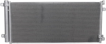 AC Condenser & Radiator Cooling Fan Assembly Compatible with 2017-2019 Honda Civic EX/EX-L/LX Hatchback 4-Door — Replacement 30008, CN30008PFC, 80100TBCA01, HO3030163