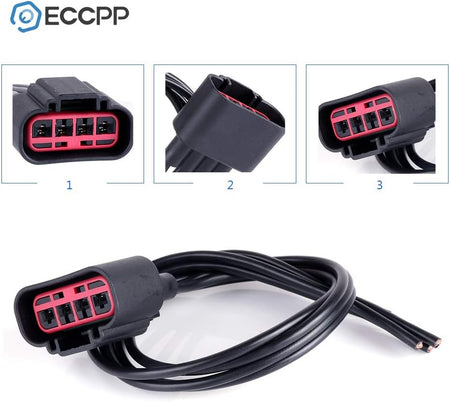 Heater Blower Motor Wire Harness Air Conditioning Replacement Part Compatible with 2008-2012 Ford Escape, 2007-2016 Ford Expedition, 2004-2014 Ford F-150, 2007-2010 Ford F-250 Super Duty - KUDUPARTS