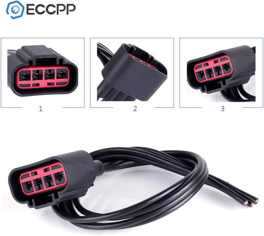 Heater Blower Motor Wire Harness Air Conditioning Replacement Part Compatible with 2008-2012 Ford Escape, 2007-2016 Ford Expedition, 2004-2014 Ford F-150, 2007-2010 Ford F-250 Super Duty - KUDUPARTS