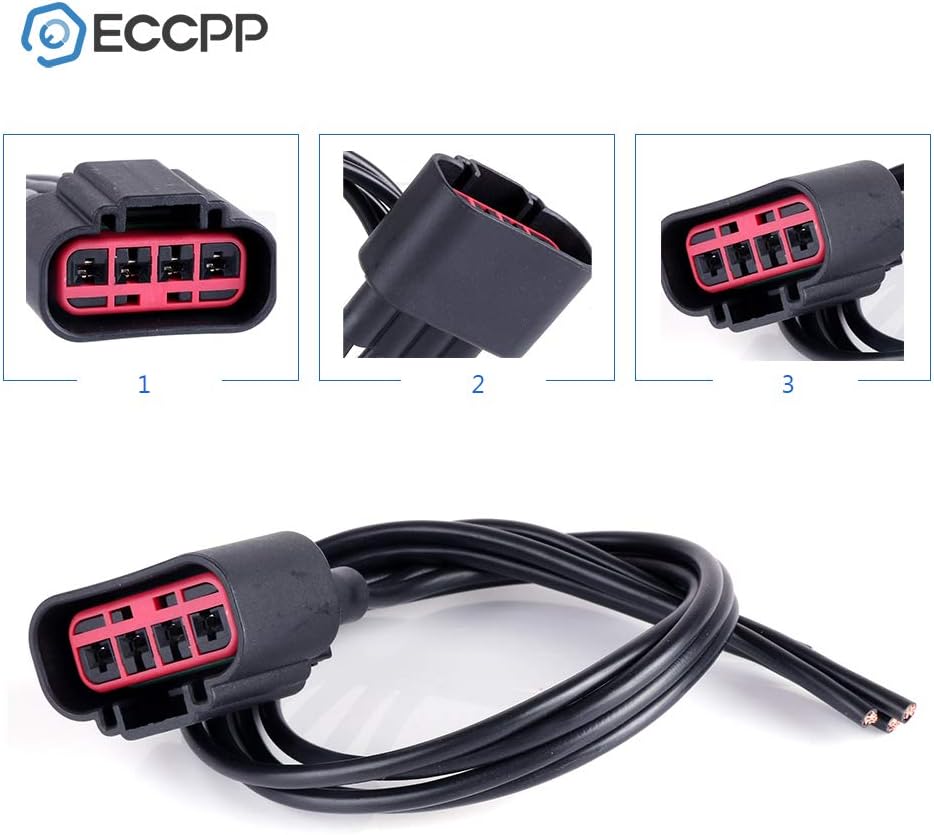 Heater Blower Motor Wire Harness Air Conditioning Replacement Part Compatible with 2008-2012 Ford Escape, 2007-2016 Ford Expedition, 2004-2014 Ford F-150, 2007-2010 Ford F-250 Super Duty - KUDUPARTS