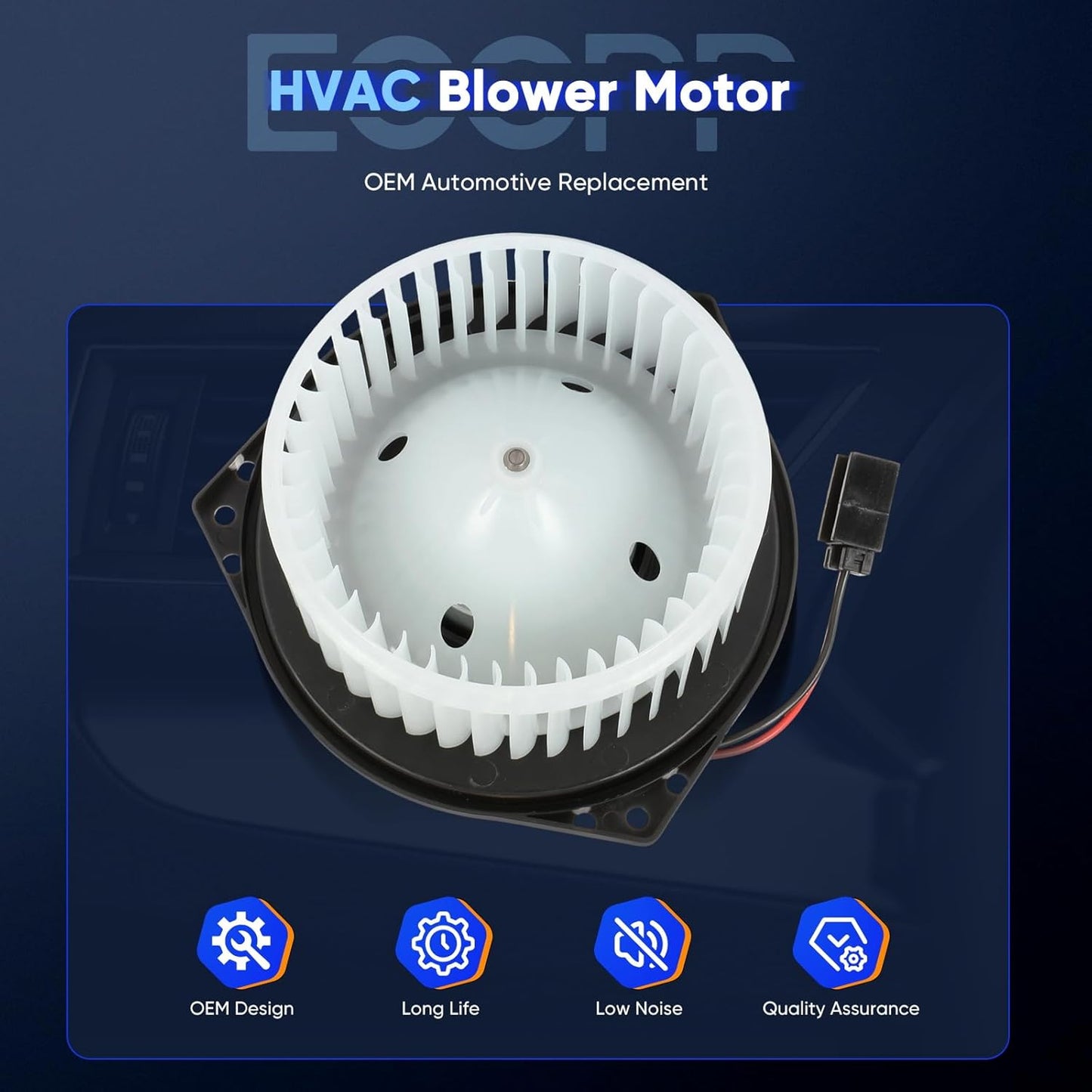 Blower Motor Compatible with 2012-2021 Nissan NV1500, NV2500, NV3500 & 2016-2019 Titan XD – HVAC Replacement 700314, 27220-1PA0A, 272201PA1B, PM4059, 75012