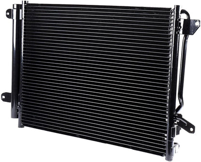 620-805 Cooling Fan + 3889 Condenser Replacement for 2012-2014 Volkswagen Beetle & 2011-2013 Volkswagen Jetta