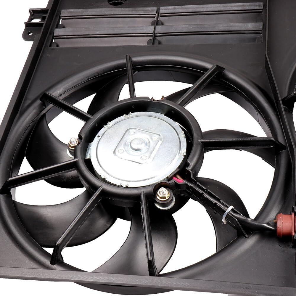 620-805 Cooling Fan + 3889 Condenser Replacement for 2012-2014 Volkswagen Beetle & 2011-2013 Volkswagen Jetta