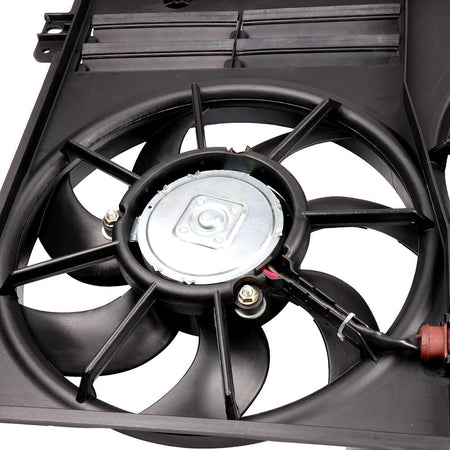 620-805 Cooling Fan + 3889 Condenser Replacement for 2012-2014 Volkswagen Beetle & 2011-2013 Volkswagen Jetta - KUDUPARTS