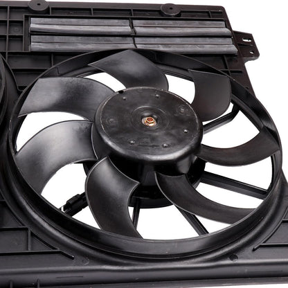 620-805 Cooling Fan + 3889 Condenser Replacement for 2012-2014 Volkswagen Beetle & 2011-2013 Volkswagen Jetta