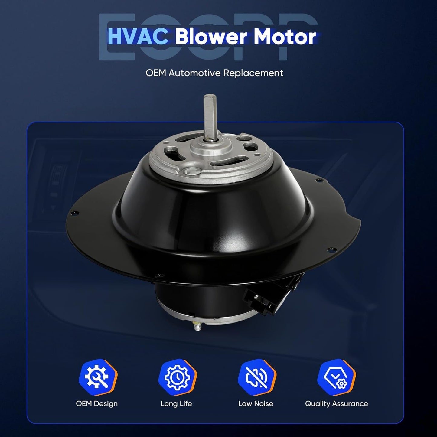 Blower Motor Compatible with International Harvester 1997-2014 5500i, 5600i, 9900i, 5900i, 9200i SBA, 9400i SBA, 9900ix, 9100i SBA, 9900i SFA, 9900ix SFA, 3000, 5000, 9200 SBA, 9300, 9400, 9900 – AC Blower Replacement