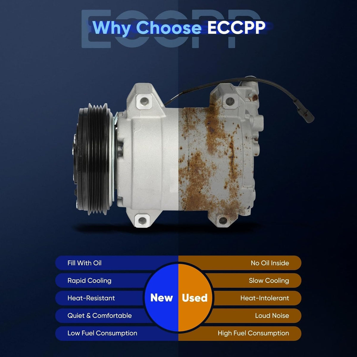 AC Compressor Fast Cooling – Fits Suzuki XL-7 V6 2.7L (2003–2006) - KUDUPARTS
