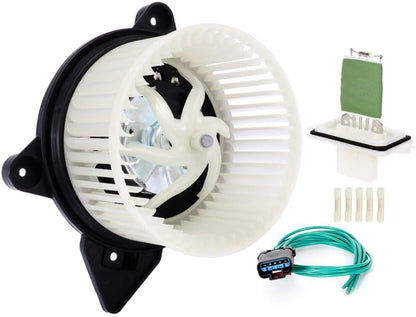Heater Blower Motor & HVAC Resistor Module Compatible with 2007-2009 Chrysler Aspen, 2004-2009 Dodge Durango