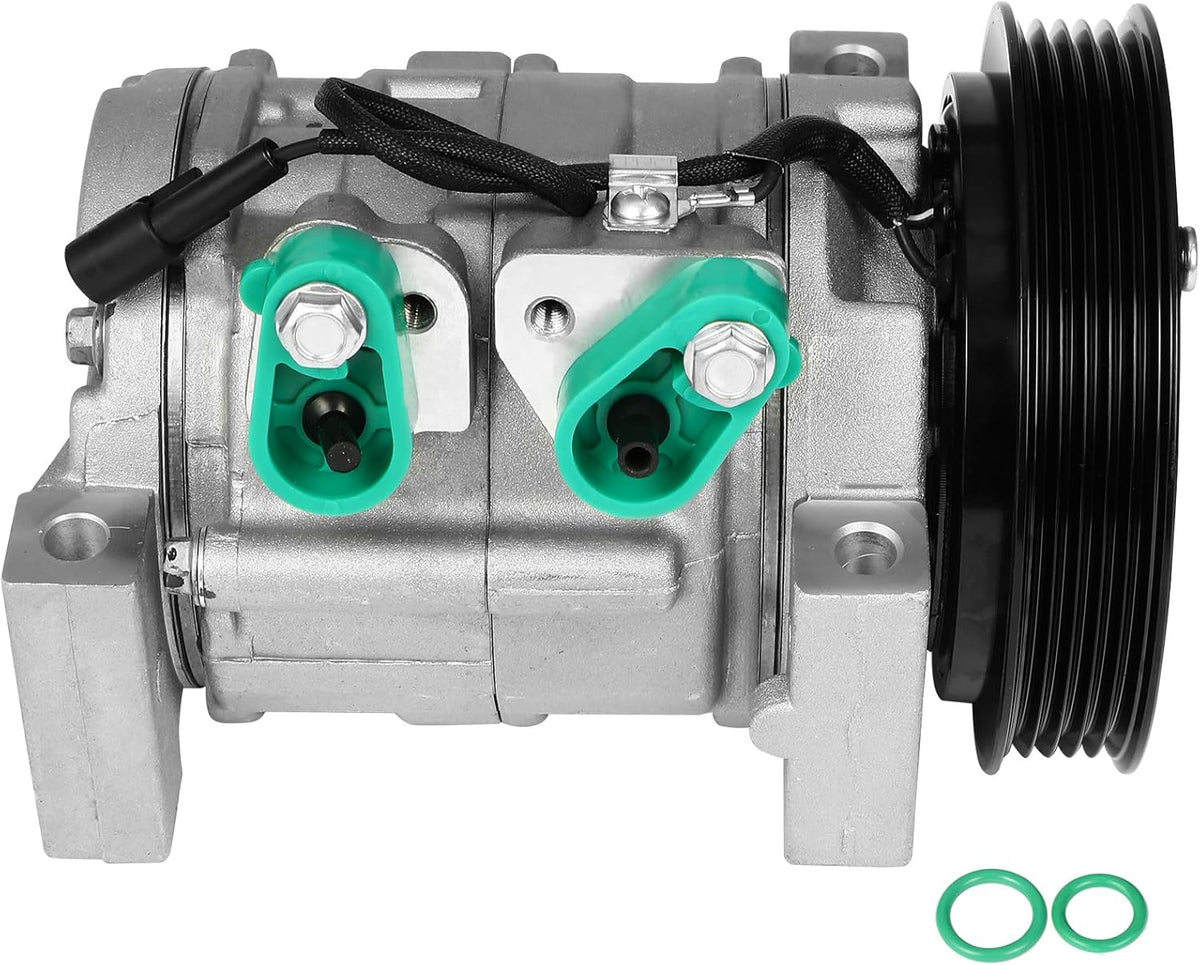 AC Compressor with Clutch – Fast Cooling, 1999-2003 Chevrolet Tracker L4 2.0L, 5 Grooves, 10S11C - KUDUPARTS