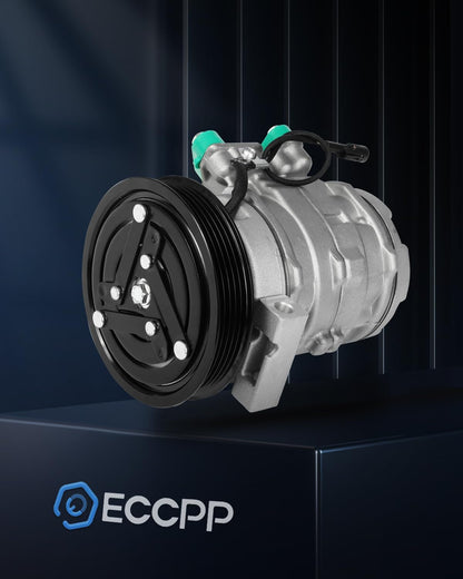AC Compressor with Clutch – Fast Cooling, 1999-2003 Chevrolet Tracker L4 2.0L, 5 Grooves, 10S11C