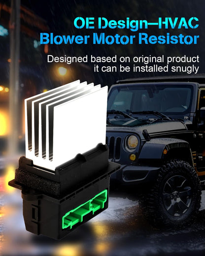 AC Blower Motor Resistor Compatible with 2009-2020 Dodge Journey – HVAC Heater Blower Resistor Control Module OE RU873, 4P1786, V33790012, 68078835AA – Fan Resistor Regulator Replacement