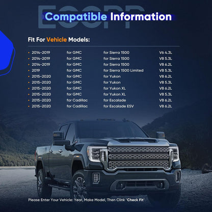 A/C Compressor with Clutch – Compatible with Chevrolet Silverado 1500/2500 & GMC Sierra 1500 (2014-2019, 4.3L, 5.3L, 6.2L)
