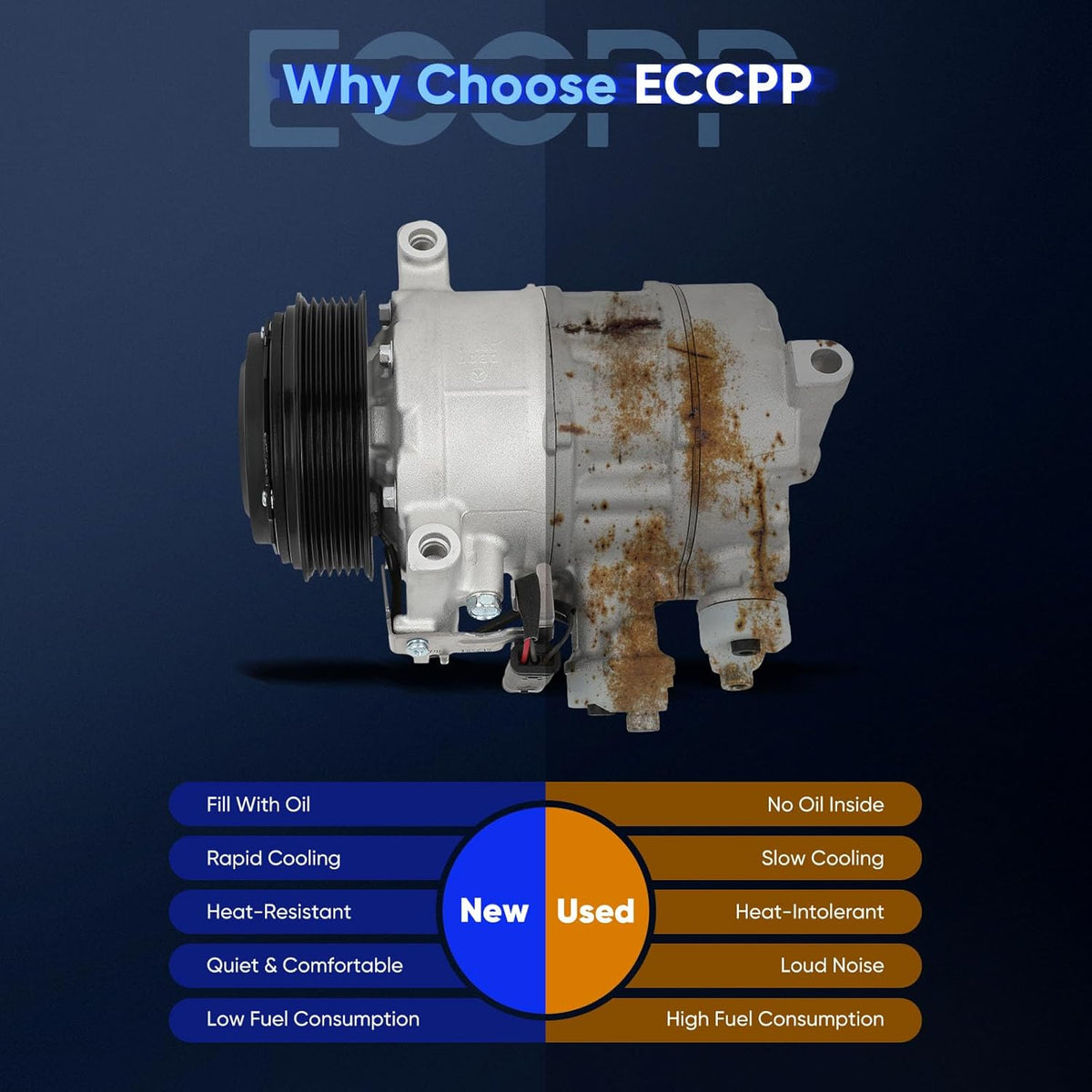 Mercedes-Benz AC Compressor with Clutch – Fits C300, E300, GLC300 2.0L (2015-2022) - KUDUPARTS