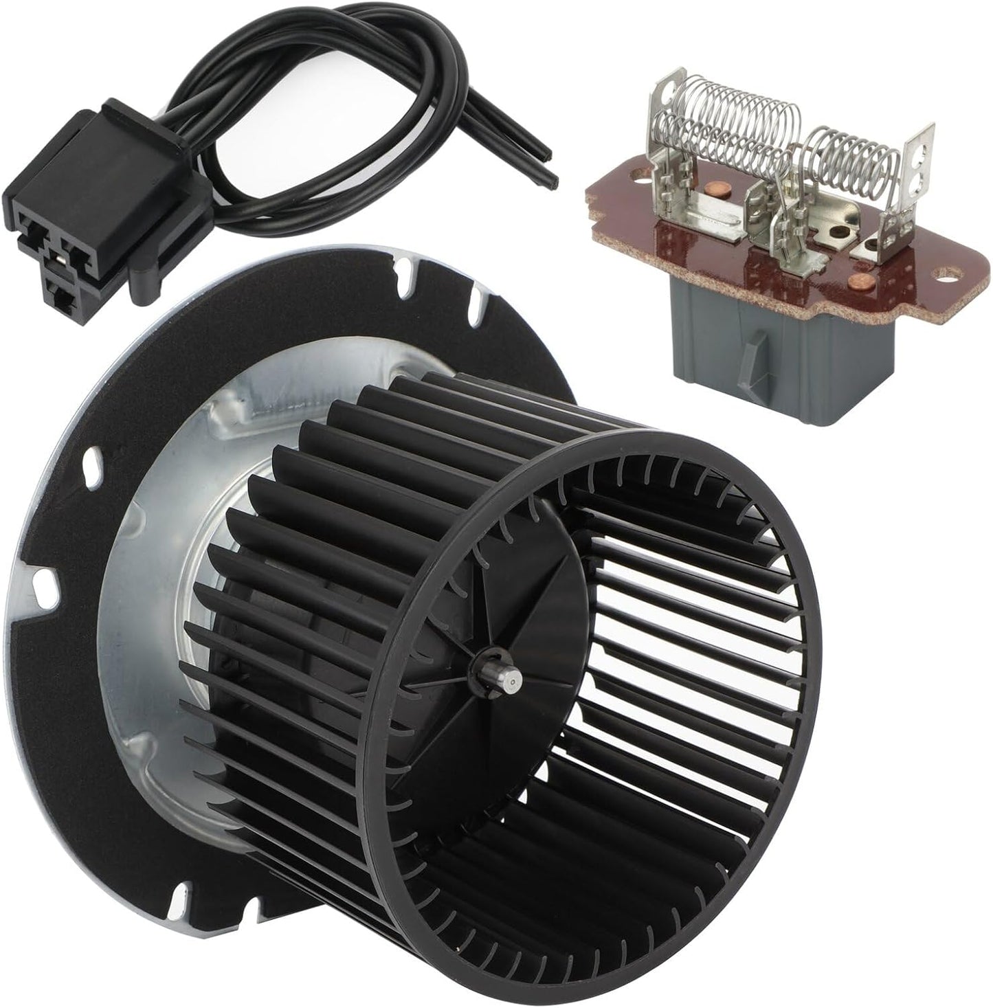 HVAC Blower Motor with Fan Cage & Resistor – Compatible with 1995–1997 Ford Ranger | OEM Replacements 700150, F57Z19805B, F0TZ18504A | Heater Blower Motor Assembly