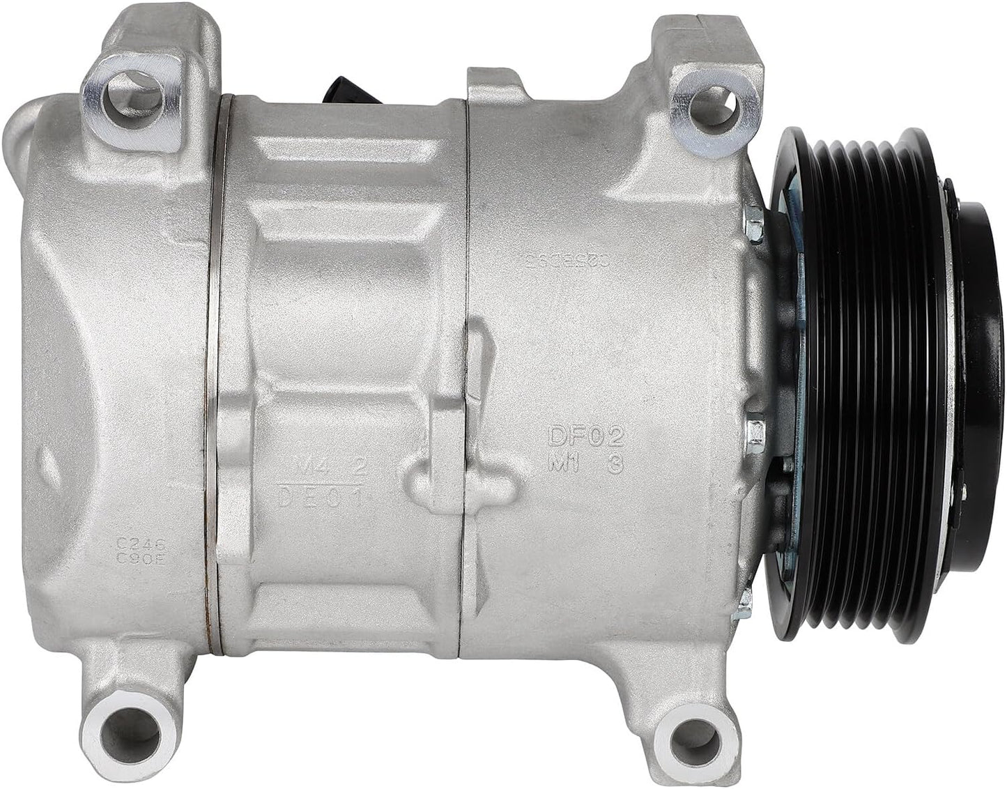 AC Compressor with Clutch – Compatible with 2019-2020 Chevrolet Silverado 4500/5500/6500 HD 6.6L & 2015-2023 GMC Sierra 2500/3500 HD 6.6L