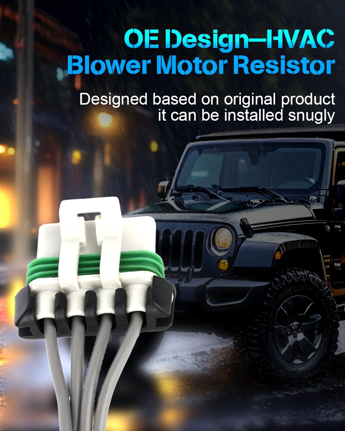 HVAC Heater Blower Motor Fan Resistor, Air Conditioning Replacement Part for 2004-2012 Chevrolet Colorado & GMC Canyon