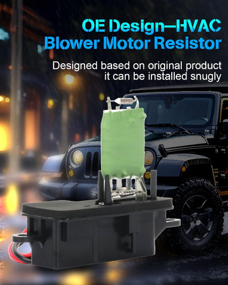 Heater Blower Motor Resistor & Fan Regulator – Compatible with 1996-2005 Chevrolet Astro & GMC Safari (OE 15-80521, 12135105) - KUDUPARTS