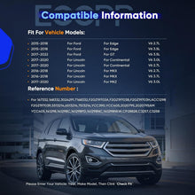 AC Compressor with Clutch | Fits 2015-2018 Ford Edge, Lincoln MKX/MKZ 2.7L 3.0L 3.7L | Fast Cooling - KUDUPARTS