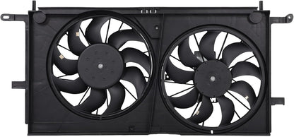 Radiator Cooling Fan Assembly Compatible with Buick Rendezvous 3.4L 2002-2005, Pontiac Aztek/Montana, Chevrolet Venture 3.4L 2001-2005 – Replaces AC Condenser Fan 620770, 620611, 620-611, GM3115136