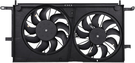 Radiator Cooling Fan Assembly Compatible with Buick Rendezvous 3.4L 2002-2005, Pontiac Aztek/Montana, Chevrolet Venture 3.4L 2001-2005 – Replaces AC Condenser Fan 620770, 620611, 620-611, GM3 - KUDUPARTS