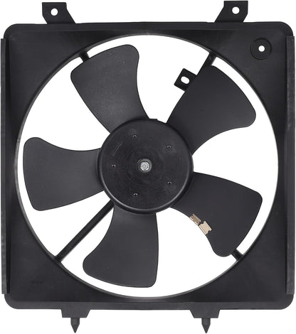 Radiator Cooling Fan Assembly Compatible with 1999-2005 Mazda Miata 1.8L – Replaces AC Condenser Fan 620785, 620-785, MA3115123, BP4W15025, BP4W15140, BP4W15150, BP4W15210, Z5A115150, ZSA115150
