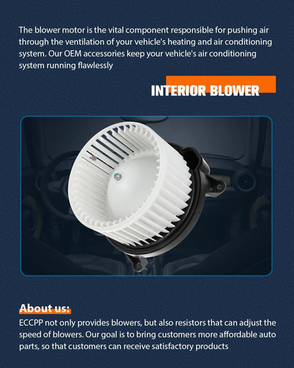 700121 HVAC Blower Motor Compatible with Lincoln Town Car 2003-2011 – A/C Blower Fan Assembly Replacement (PM9239, 3W1Z19805AA, 3W1Z19834AA, FO3127112)