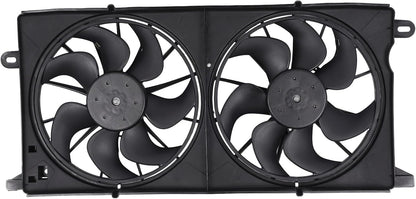 Radiator Cooling Fan Assembly Compatible with 2000-2005 Buick LeSabre 3.8L & Pontiac Bonneville 3.8L – Replaces AC Condenser Fan 620320, 620636, 620-636, 12463008, 12463009, 12463085