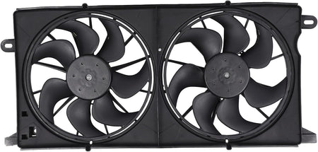 Radiator Cooling Fan Assembly Compatible with 2000-2005 Buick LeSabre 3.8L & Pontiac Bonneville 3.8L – Replaces AC Condenser Fan 620320, 620636, 620-636, 12463008, 12463009, 12463085 - KUDUPARTS