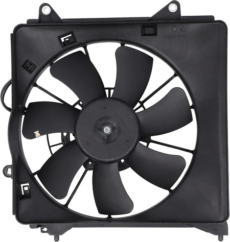 Radiator Cooling Fan Assembly Compatible with 2011-2016 Honda CR-Z 1.5L & 2010-2014 Honda Insight 1.3L – Replaces AC Condenser Fan 621419, 621-419, 38611RBB003, 38615RBJ003, 38616RBJ003 - KUDUPARTS