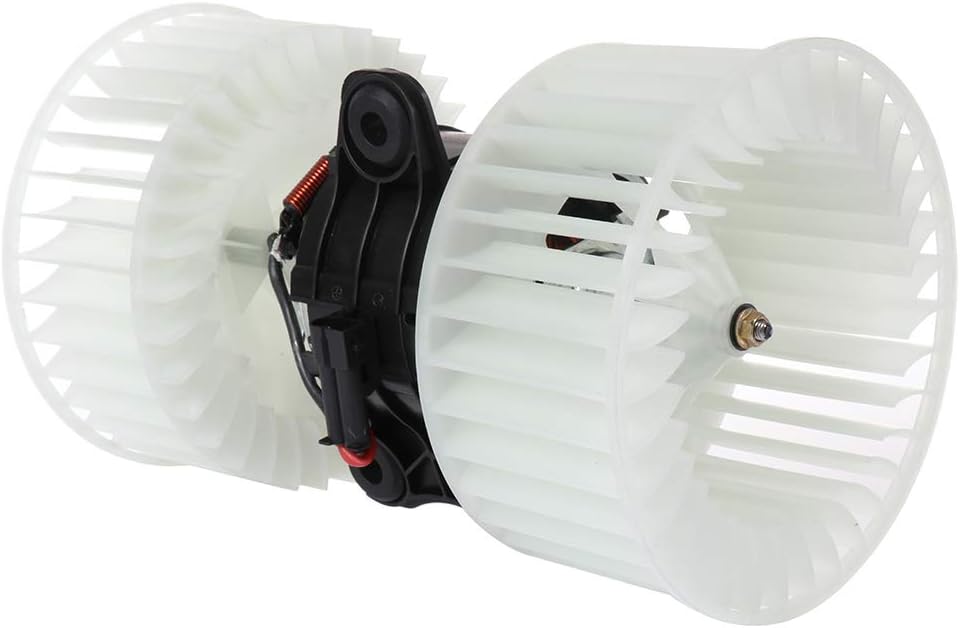 HVAC Plastic Heater Blower Motor with Fan Cage Compatible with BMW 525i (2001-2003), 528i (2000), 530i (2001-2003), 540i (2000-2003), X5 (2001-2006) - KUDUPARTS
