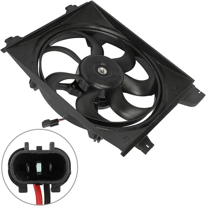 Radiator Cooling Fan Assembly Compatible with 2006-2007 Kia Rio & Rio5 – Engine Cooling Fan Replacement (610950-G, 620-735, 674-50111)
