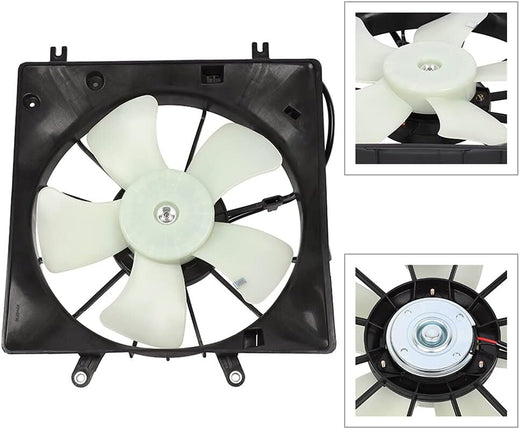 Radiator Fan Assembly Compatible with 2003-2007 Honda Accord (674-59792, 19030RCAA01) - KUDUPARTS
