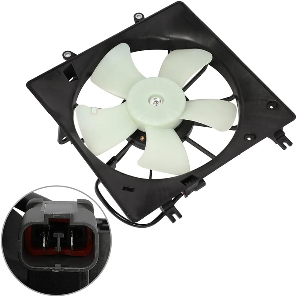 Radiator Fan Assembly Compatible with 2003-2007 Honda Accord (674-59792, 19030RCAA01) - KUDUPARTS