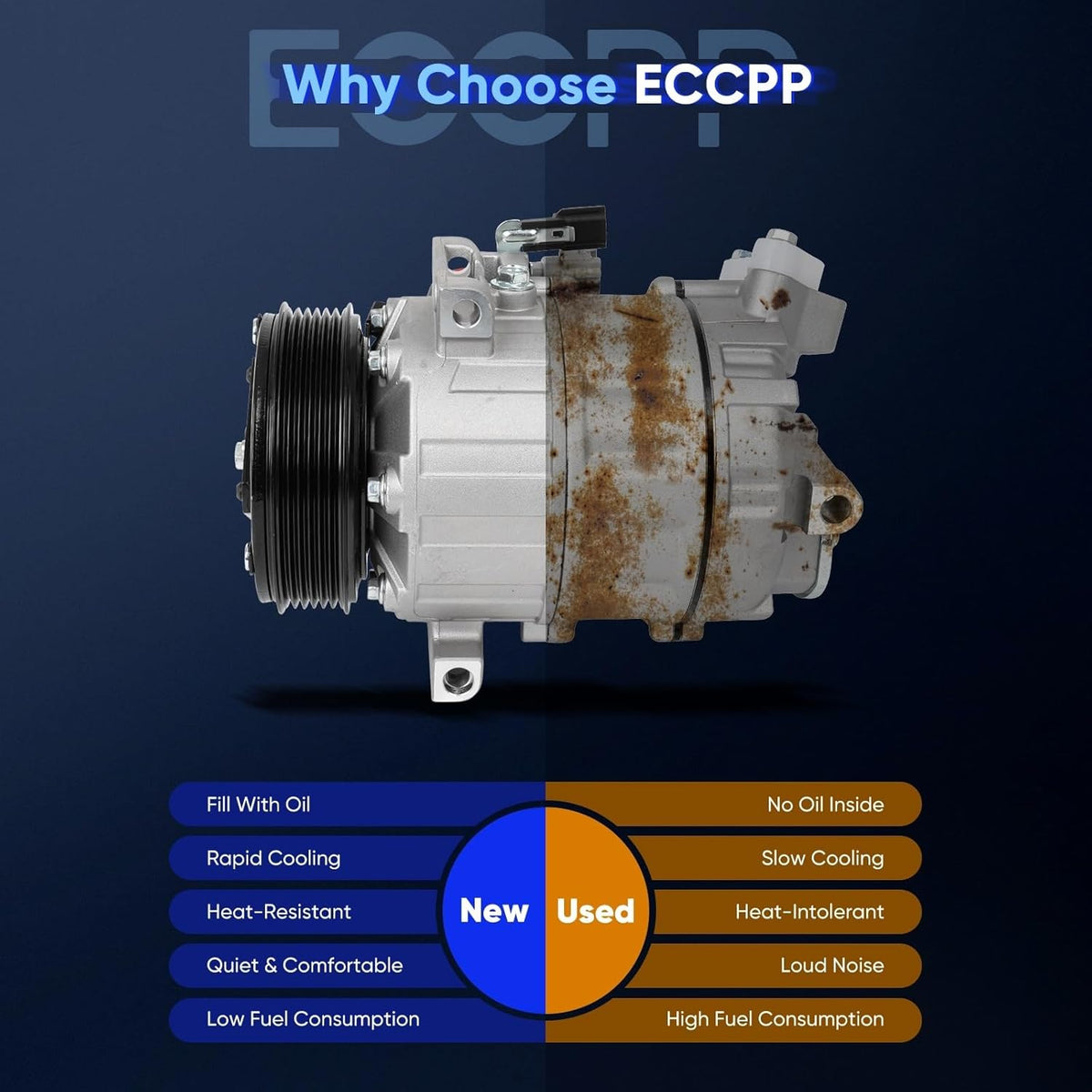 AC Compressor with Clutch – Fits Nissan Altima 2.5L (2019-2023) – Fast Cooling - KUDUPARTS