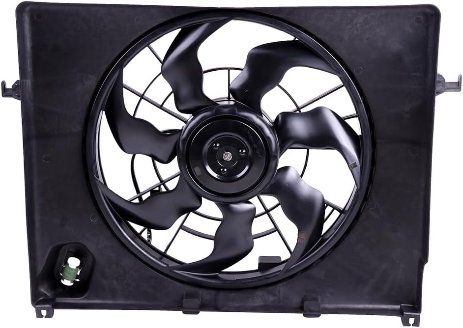 Radiator Fan Compatible with 2011-2014 Hyundai Sonata & 2011-2012 Kia Optima – Replaces 253803Q170, 615343372211, 674-50659, H8965A, HY3115129