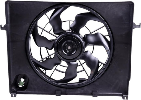 Radiator Fan Compatible with 2011-2014 Hyundai Sonata & 2011-2012 Kia Optima – Replaces 253803Q170, 615343372211, 674-50659, H8965A, HY3115129 - KUDUPARTS