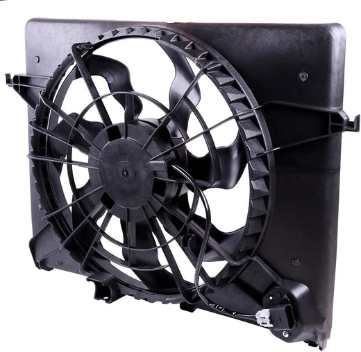 Radiator Fan Compatible with 2011-2014 Hyundai Sonata & 2011-2012 Kia Optima – Replaces 253803Q170, 615343372211, 674-50659, H8965A, HY3115129 - KUDUPARTS
