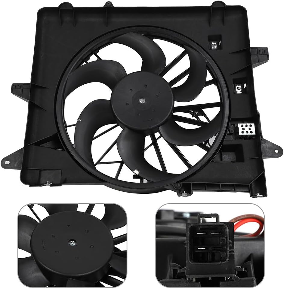 Radiator Cooling Fan Assembly Compatible with 2005-2014 Ford Mustang – 620-137, 621070