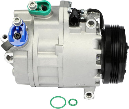 AC Compressor for BMW X5 3.0L 2003-2006 | CSV717 Fast Cooling A/C Compressor (4 Grooves)