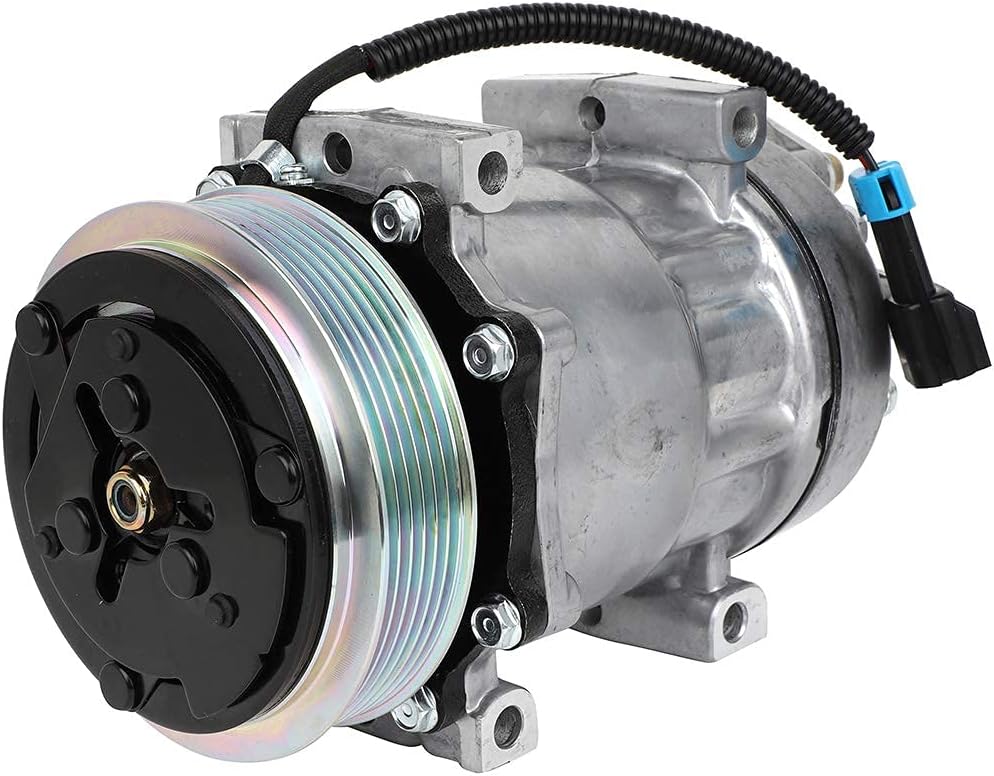 A/C Compressor with Clutch for 2008 Volvo VNM (10.8L, 12.1L, 12.8L) & Volvo VT (14.9L) - KUDUPARTS