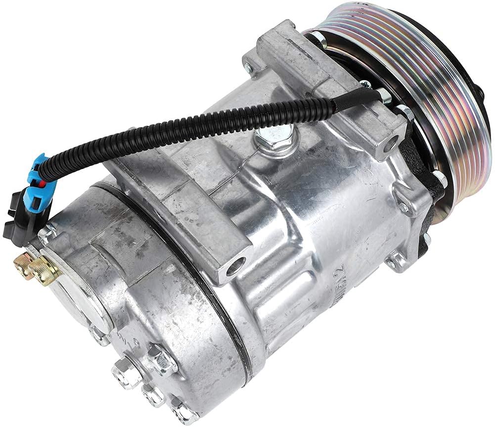 A/C Compressor with Clutch for 2008 Volvo VNM (10.8L, 12.1L, 12.8L) & Volvo VT (14.9L)
