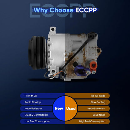 A/C Compressor with Clutch – Compatible with BMW X5 3.0L (2007-2010)